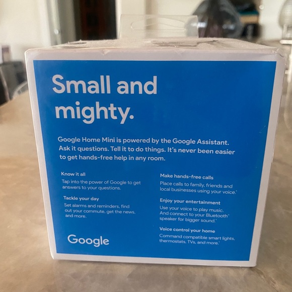 Google Home Mini Smart Speaker with Google Assistant - Chalk (GA00210-US) - Picture 5 of 8